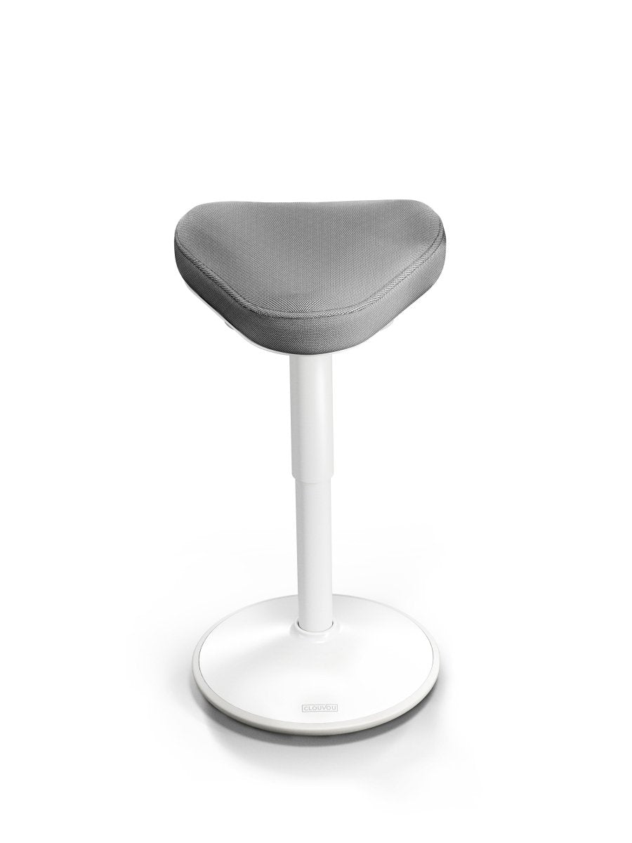 CLOUVOU Nexus (47 - 64 cm) - Ergonomischer Hocker „Eine stilvolle neue Art des bequemen Sitzens" - Clouvou #farbe_grau
