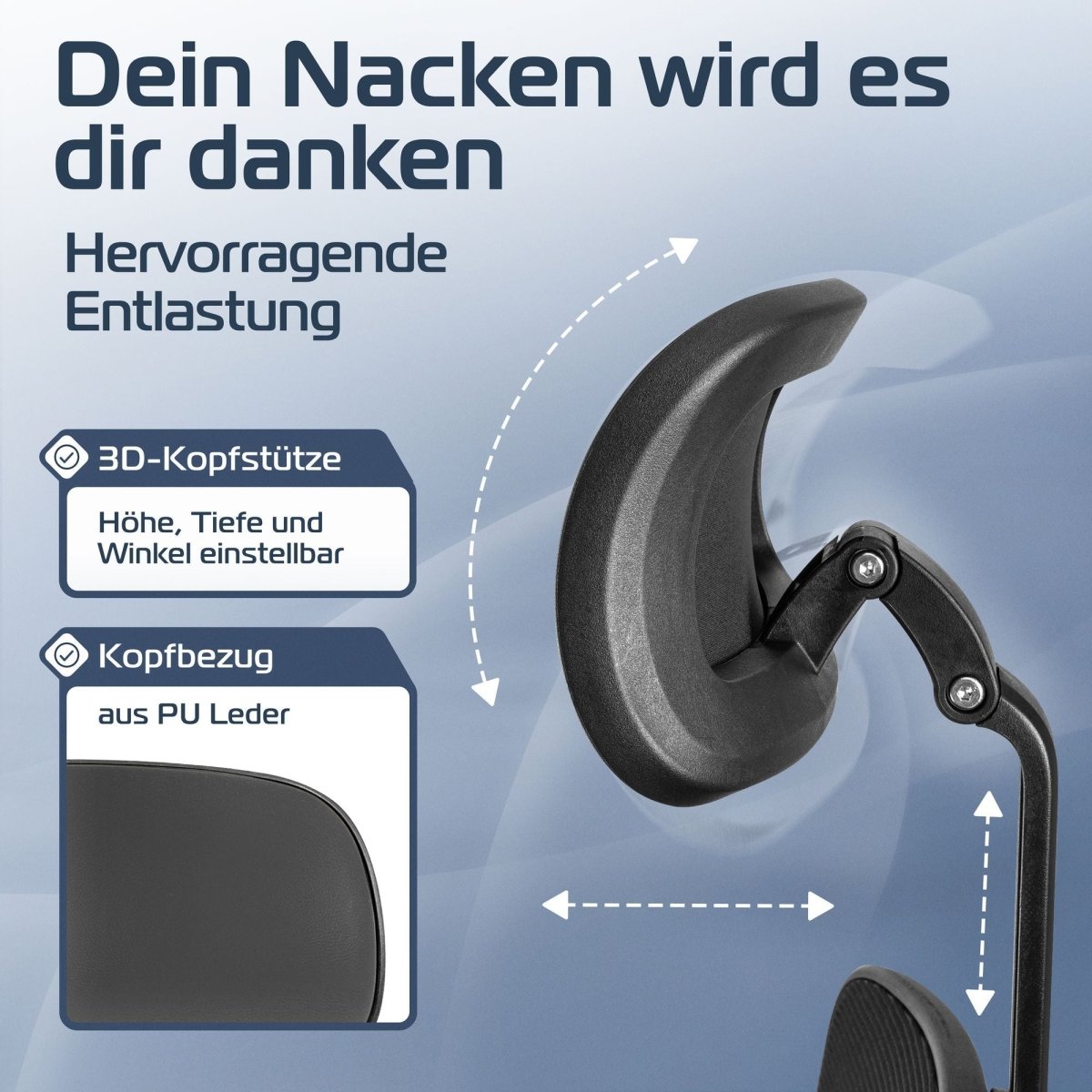 CLOUVOU SmartSeat – Ergonomischer preiswerter Bürostuhl - Clouvou Creme