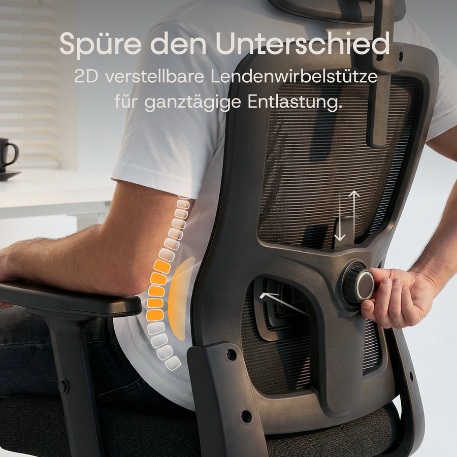Dynamische, adaptive Lordosenstütze