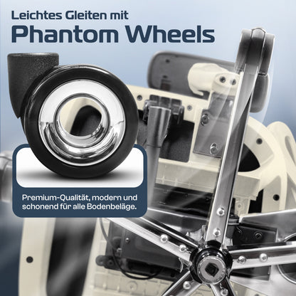 CLOUVOU MasterSeat – Ergonomischer Bürostuhl "Sitzen wie ein König – Komfort neu definiert" - Clouvou#farbe_creme