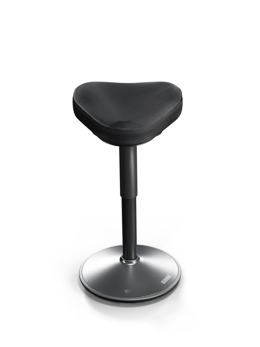 CLOUVOU Nexus (47 - 64 cm) - Ergonomischer Hocker „Eine stilvolle neue Art des bequemen Sitzens" - Clouvou #farbe_schwarz