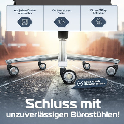 CLOUVOU PowerSeat - Ergonomischer extra breiter Bürostuhl - Clouvou Creme