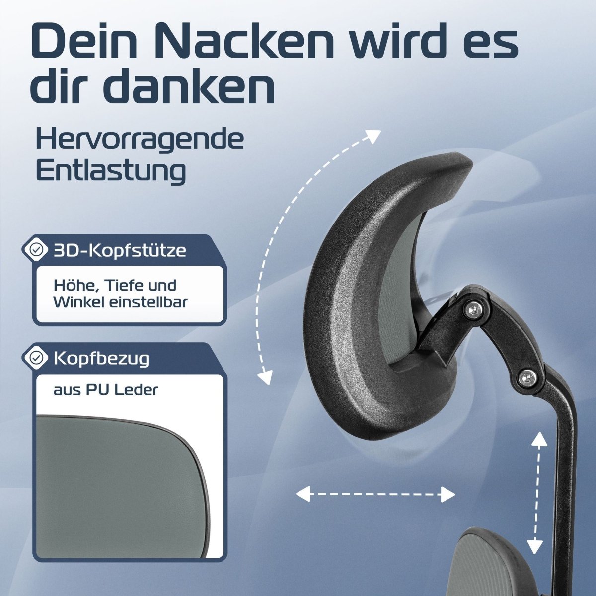 CLOUVOU SmartSeat – Ergonomischer preiswerter Bürostuhl - Clouvou Creme
